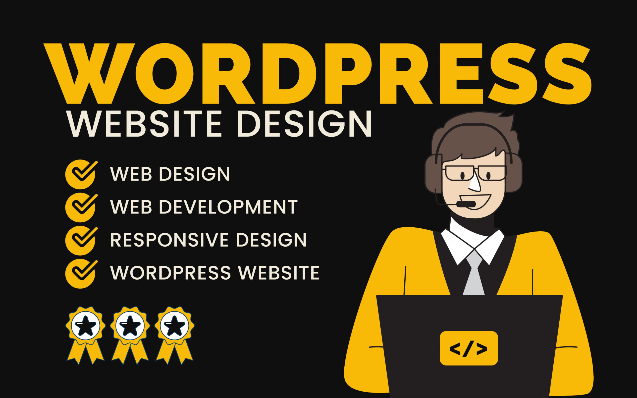 16093i will design you a wordpress website for your business
