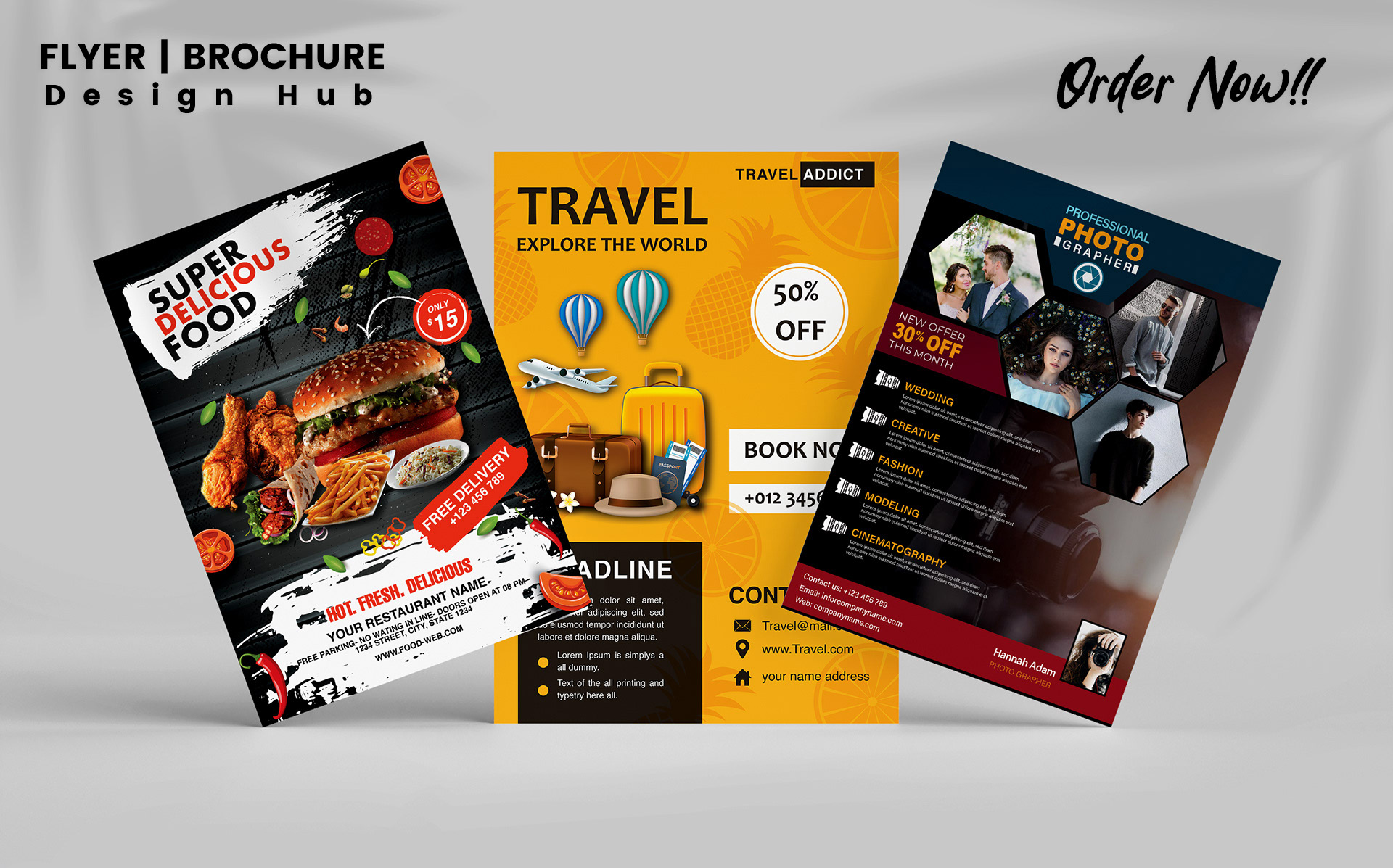 122869I will design flyers, brochures, business flyers, church flyers, marketing flyer