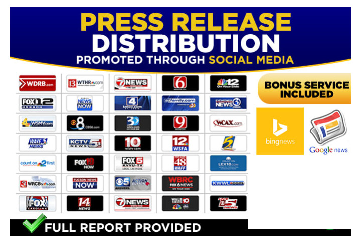 185082I will do press release distribution with social media marketing