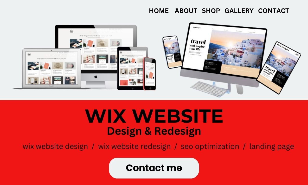 272601i will design professional wix website redesign wix website design